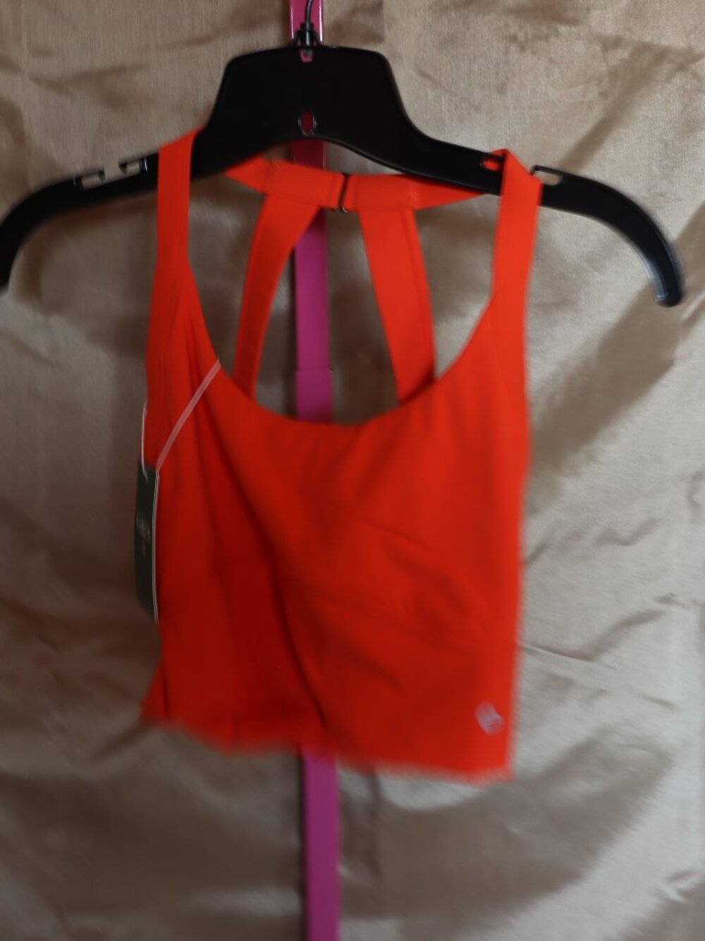 HALARA SoftlyZero™ Plush Sports Bra/Yoga Tank - Orange Large - NWTS XSmall